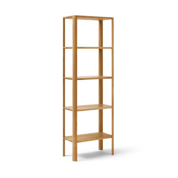 Leaf shelf 5 shelves 55x162 cm - Oak - Form & Refine