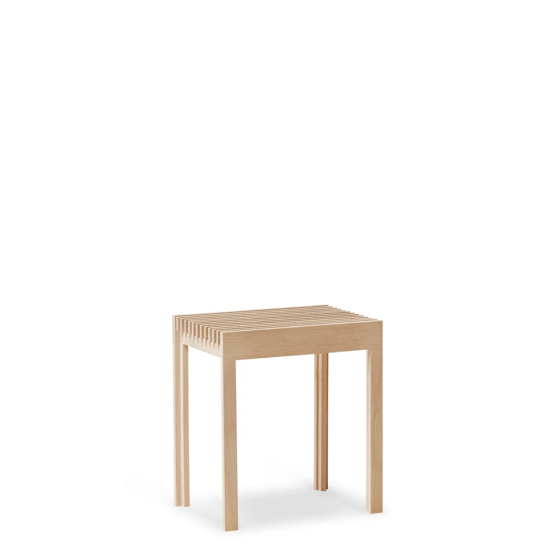 Lightweight stool 40x45 cm, White oak Form & Refine