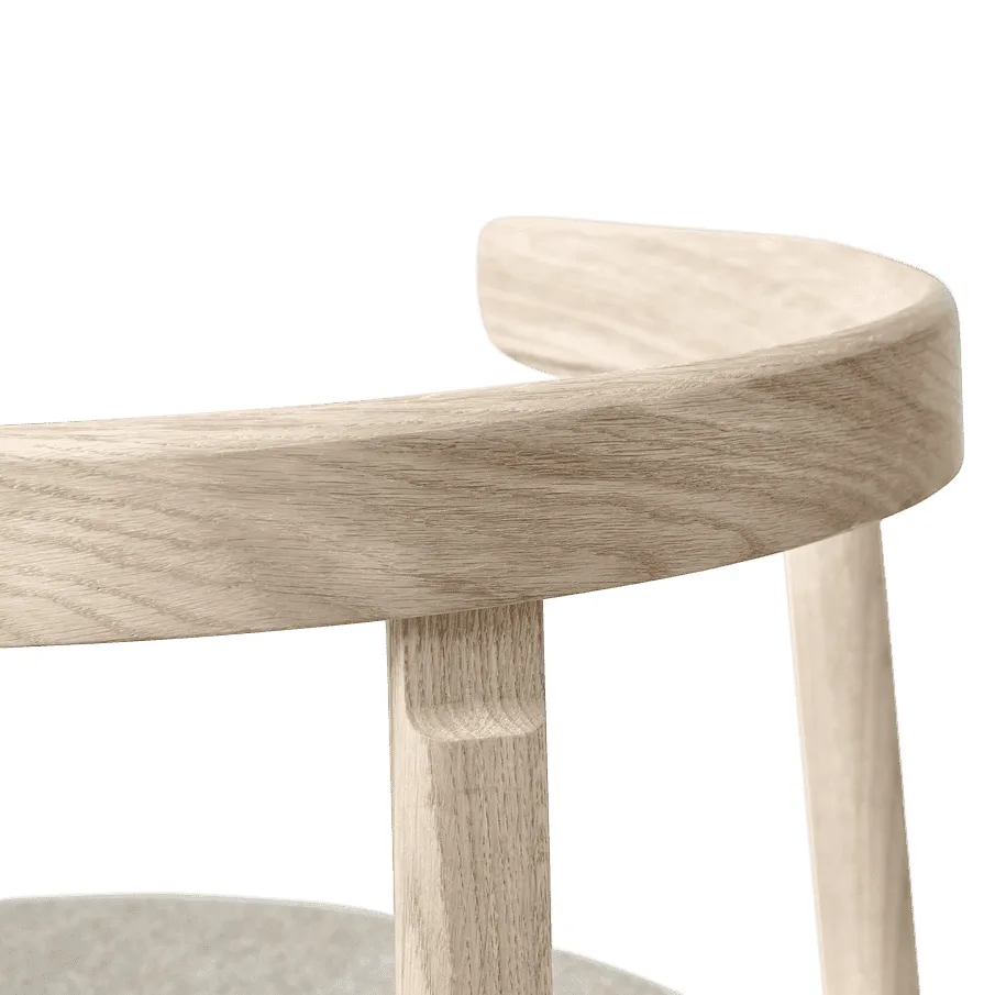 Lunar chair, White oak Form & Refine