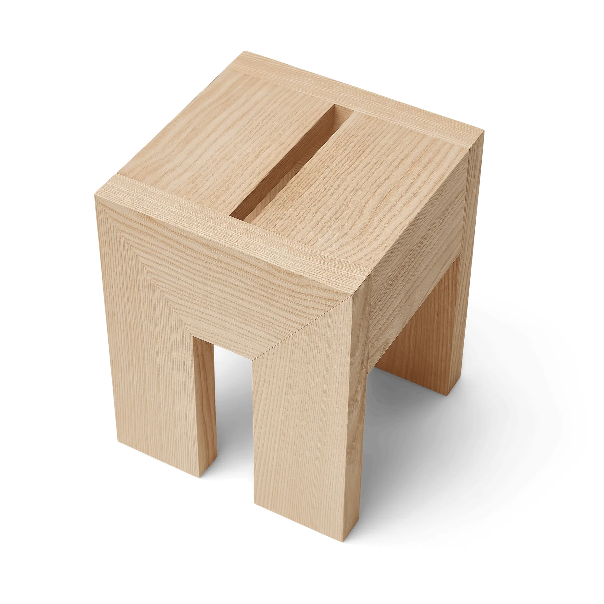 Monolith side table, Ash, 29x29x36 cm Form & Refine