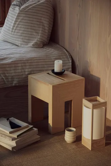 Monolith side table - Oak, 29x29x36 cm - Form & Refine