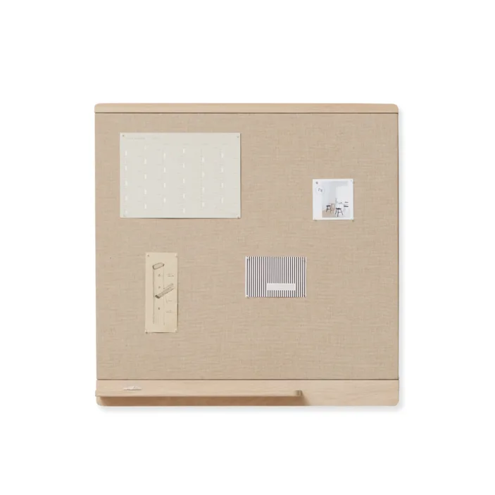 Rim pinboard 75x75 cm, White oak Form & Refine
