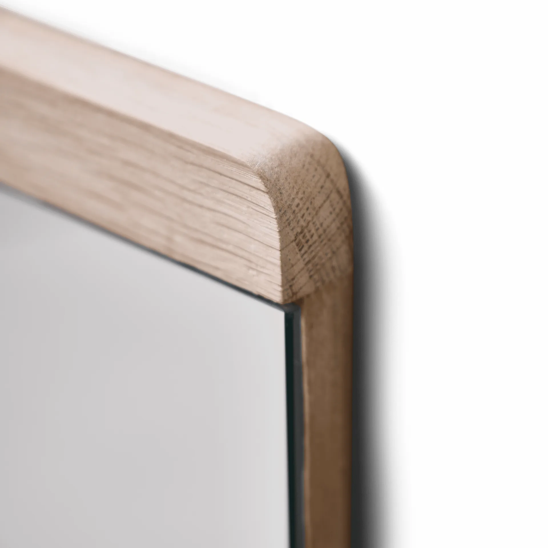 Rim wall mirror 35x110 cm, White oak Form & Refine