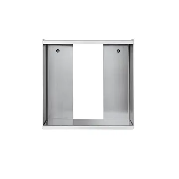 Taper Cube Box wall shelf - Stainless steel, 34x35 cm - Form & Refine