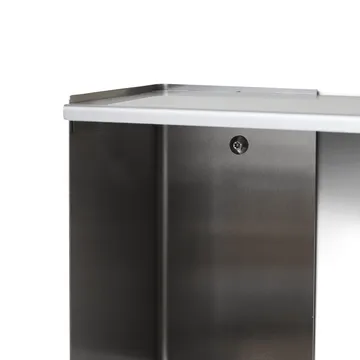 Taper Cube Box wall shelf - Stainless steel, 34x35 cm - Form & Refine