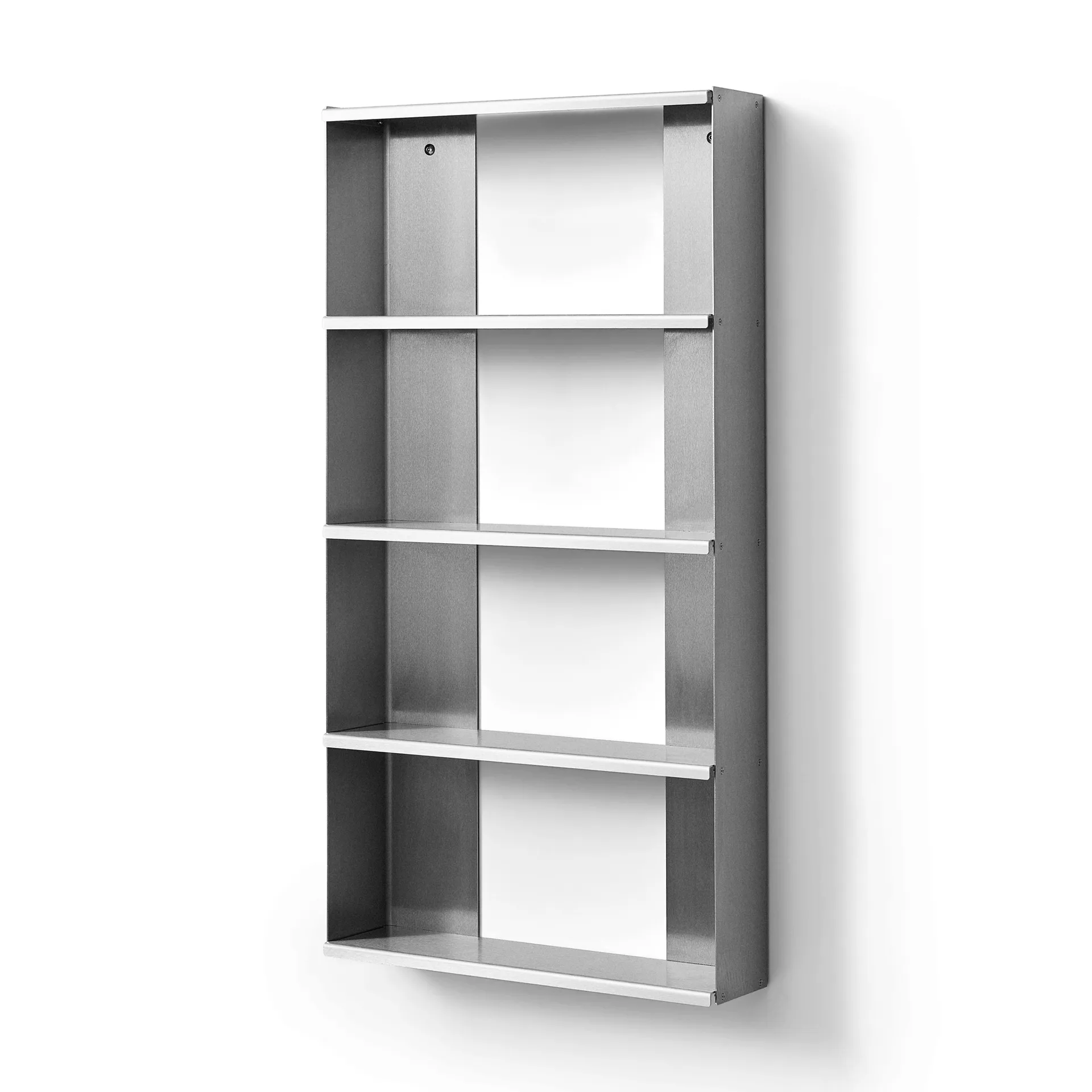 Taper wall shelf, Stainless steel, 50x98 cm Form & Refine