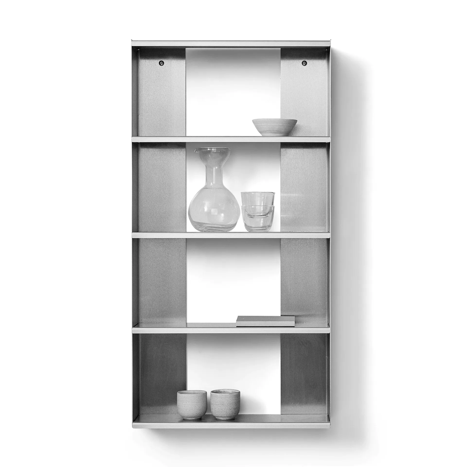 Taper wall shelf, Stainless steel, 50x98 cm Form & Refine