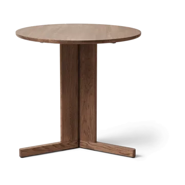 Trefoil dining table Ø75 cm - Smoked oak - Form & Refine