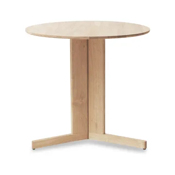 Trefoil dining table Ø75 cm - White oak - Form & Refine