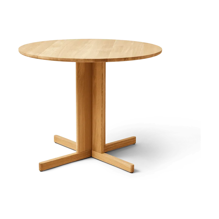 Trefoil dining table Ø90 cm - Oak - Form & Refine