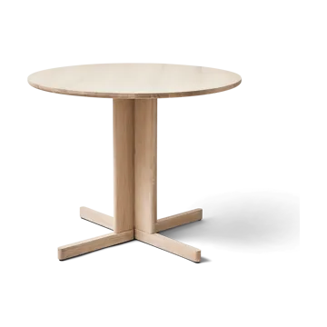 Trefoil dining table Ø90 cm - White oak - Form & Refine