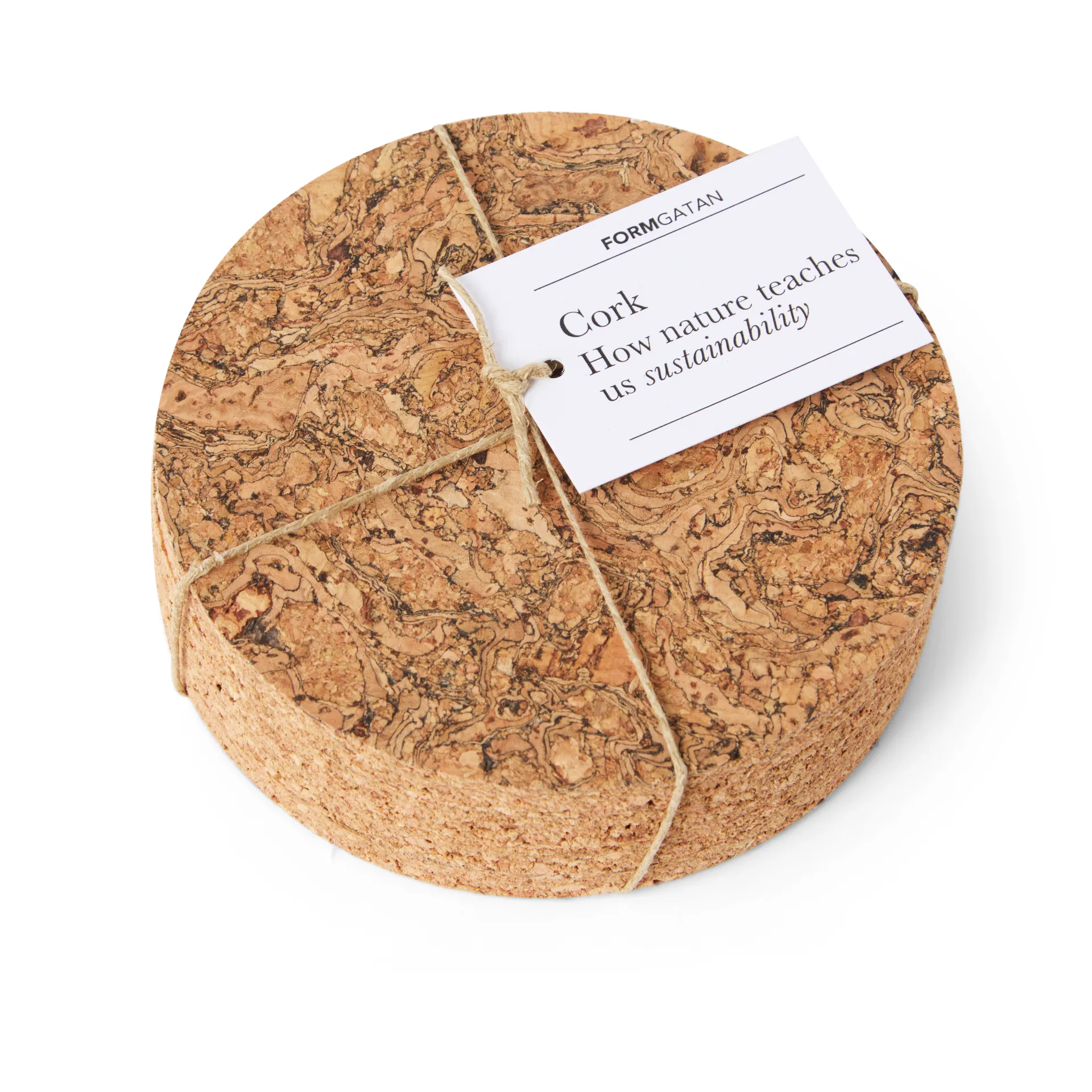 Cork coaster 4-pack, Natural Formgatan