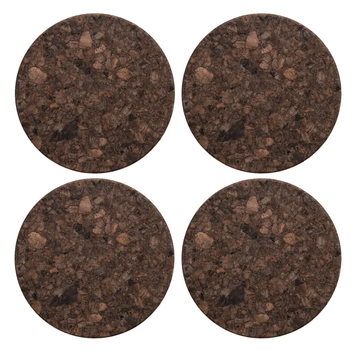 Cork coaster 4-pack - smoked - Formgatan