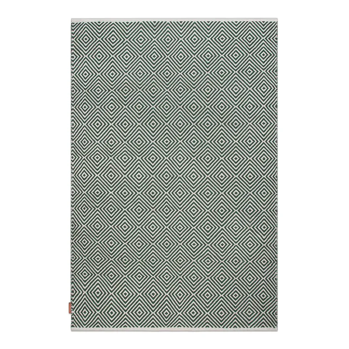Diamond rug 140x200 cm - Green - Formgatan