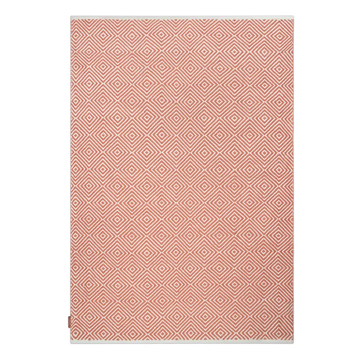 Diamond rug 170x230 cm - Burnt orange - Formgatan