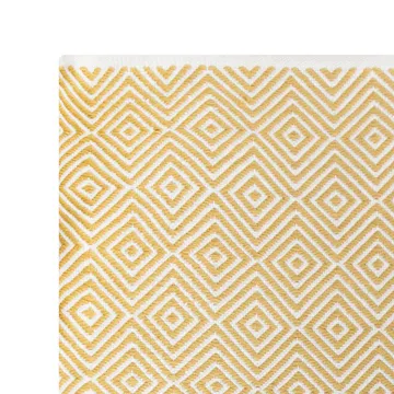 Diamond rug 170x230 cm - Yellow - Formgatan