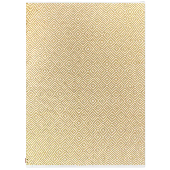 Diamond rug 200x300 cm - Yellow - Formgatan