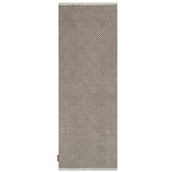 Diamond rug 70x200 cm - Grey - Formgatan