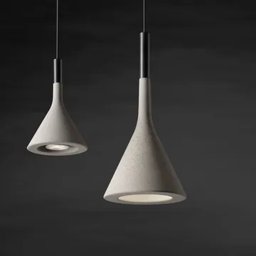 Aplomb mini pendant - Brown, marrone concrete - Foscarini
