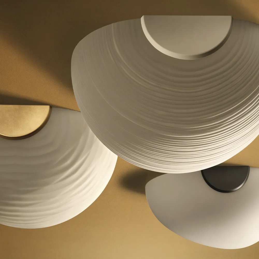 Gregg midi wall lamp, White, LED Foscarini