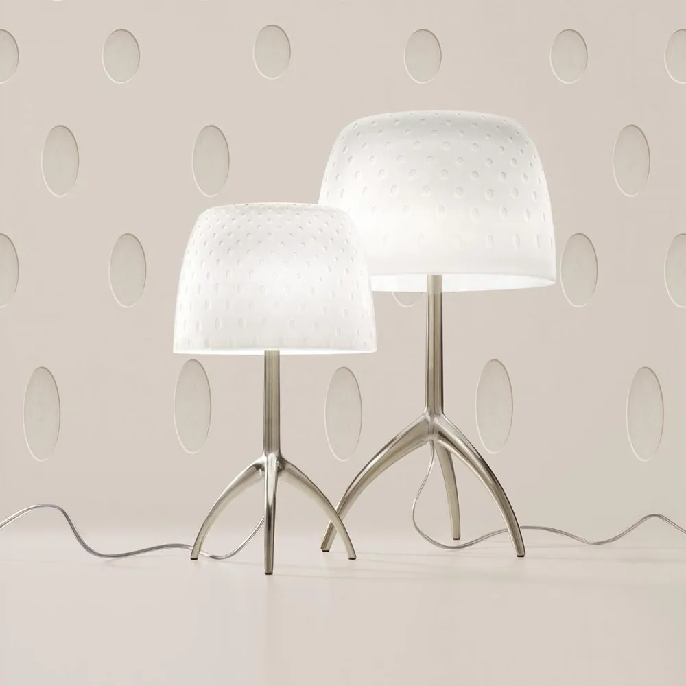 Lumiere 30th Piccola Dimmable table lamp, Champagne, bubbles Foscarini