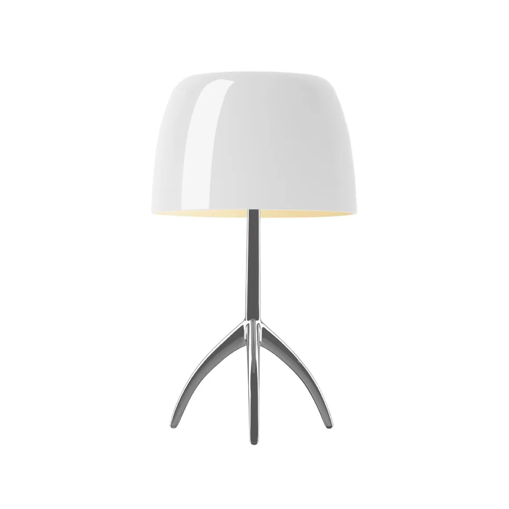Lumiere Grande Dimmable table lamp, White, aluminium Foscarini