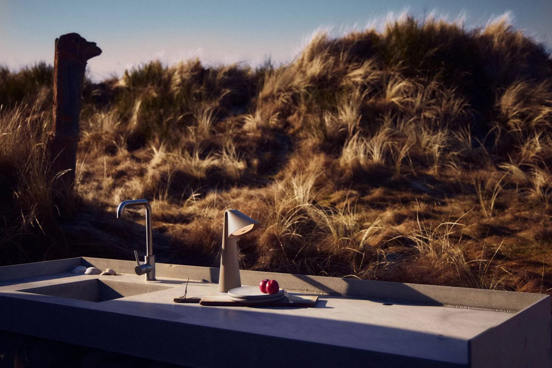 Ami portable table lamp, Olive stone, 31.6 cm Frandsen