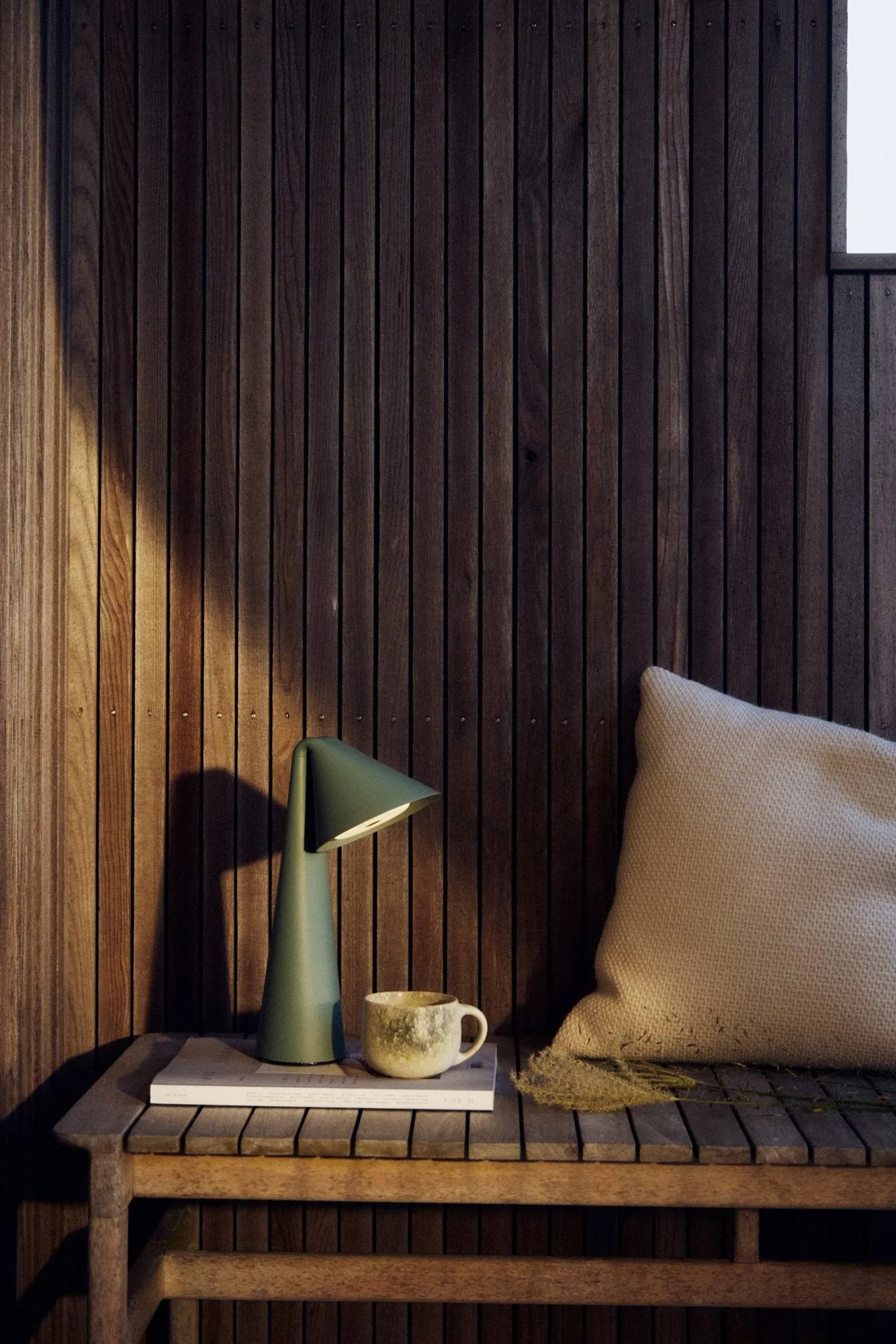 Ami portable table lamp, Sage green, 31.6 cm Frandsen