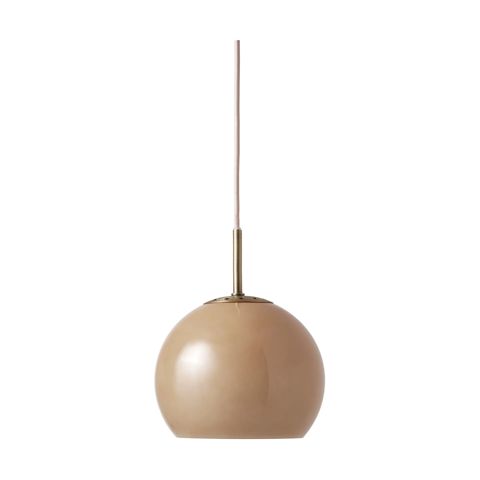 Ball pendant lamp, Cappuccino, Ø18 cm Frandsen