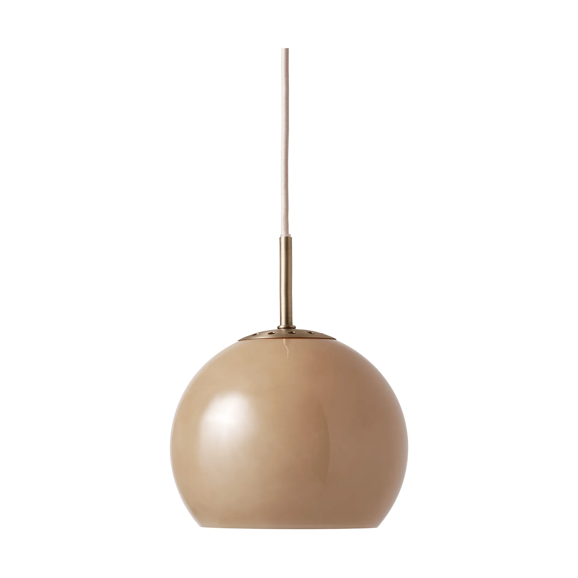 Ball pendant lamp, Cappuccino, Ø25 cm Frandsen