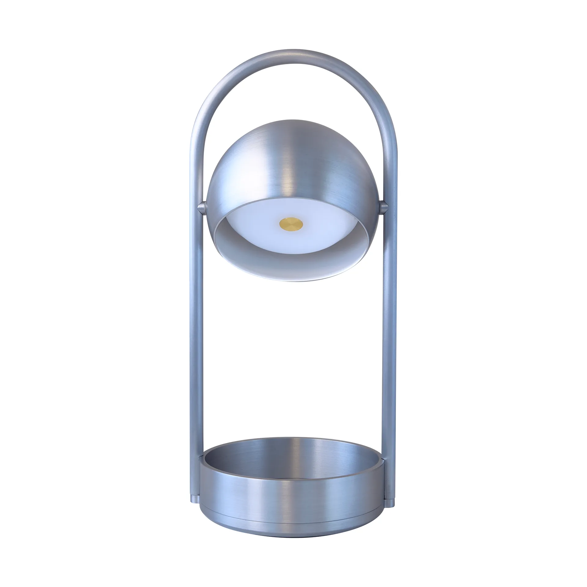 Ball portable table lamp, Brushed aluminium, 32 cm Frandsen