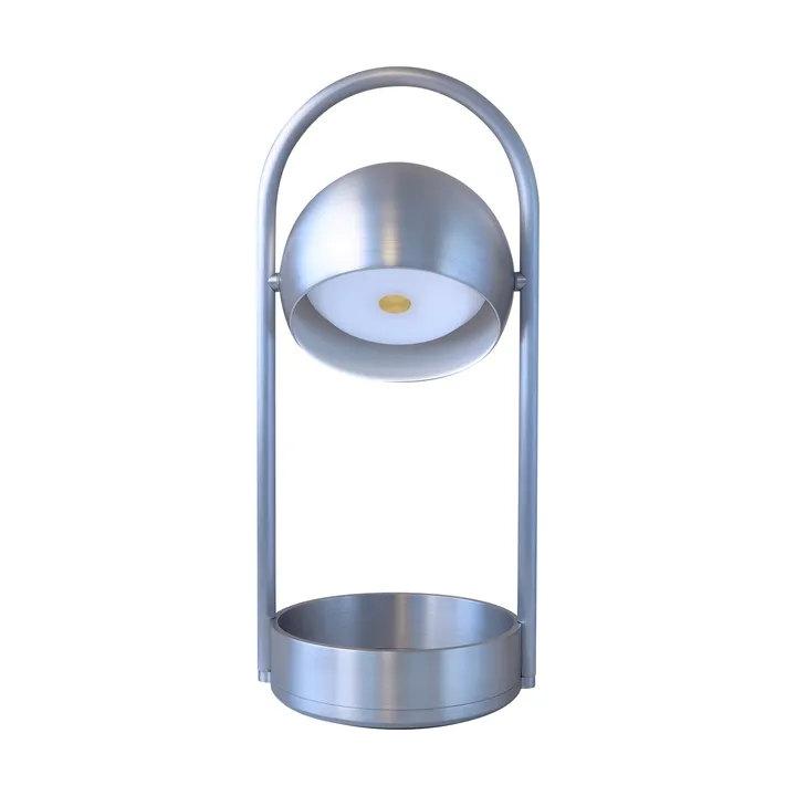 Ball portable table lamp - Brushed aluminium, 32 cm - Frandsen