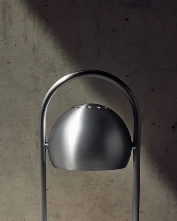 Ball portable table lamp - Brushed aluminium, 32 cm - Frandsen
