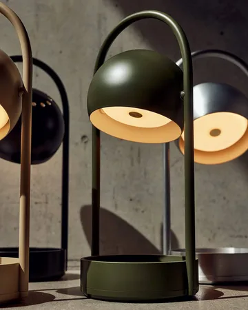 Ball portable table lamp - Olive Green, 32 cm - Frandsen