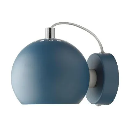 Ball wall lamp Ø12 cm - Blue - Frandsen