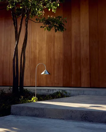 Grasp garden spear garden lamp - Brushed stainless steel, 82 cm - Frandsen