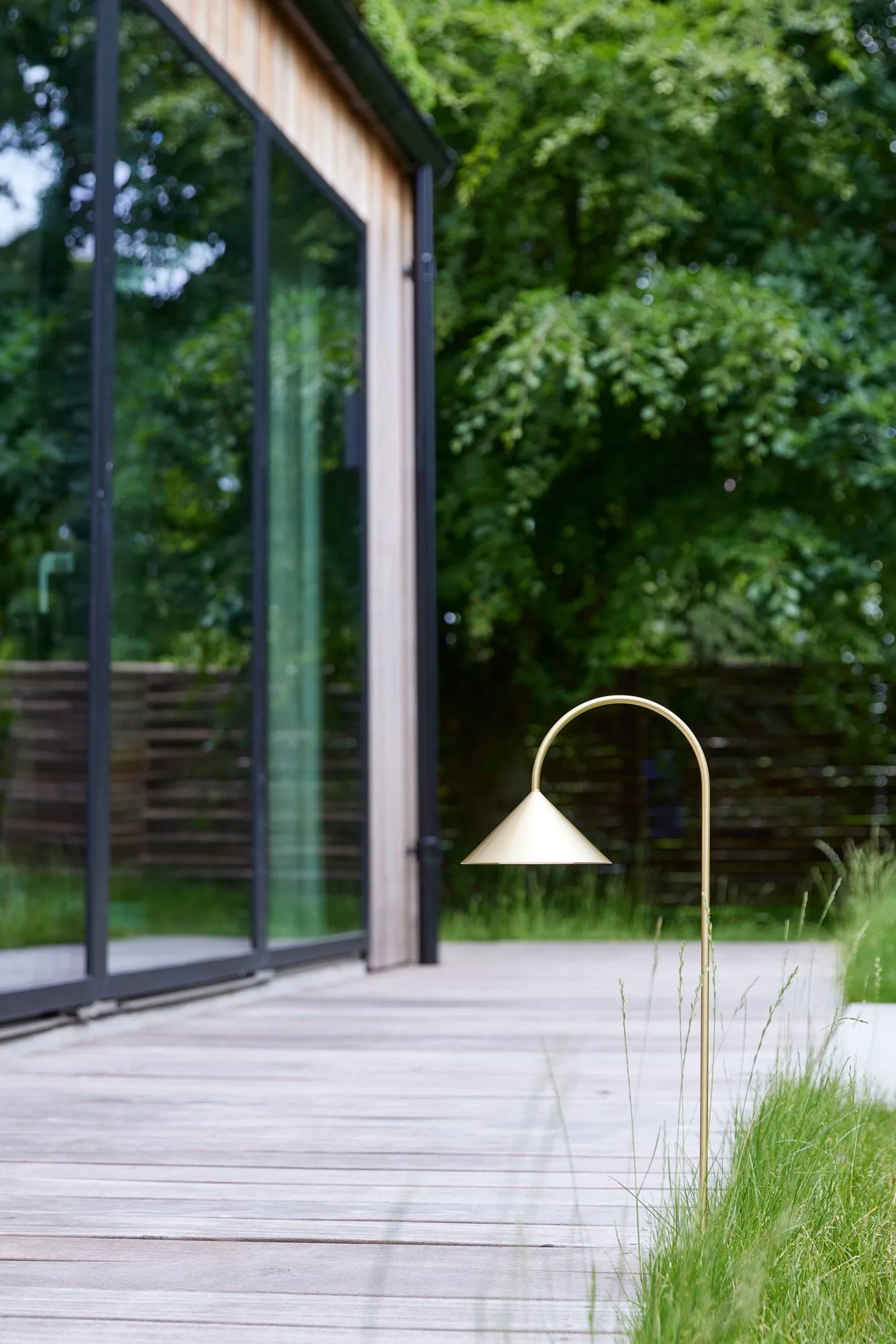 Grasp garden spear garden lamp, Solid brass, 82 cm Frandsen