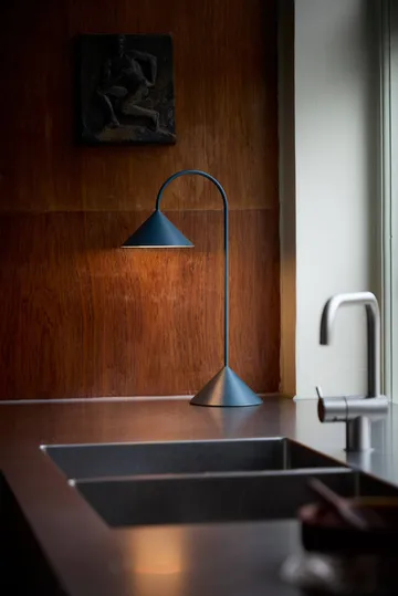 Grasp portable table lamp - Matt petroleum, 47 cm - Frandsen