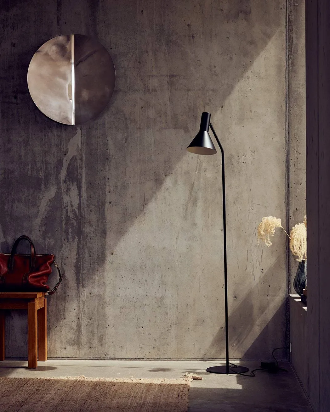 Lyss floor lamp, Matt black, 150 cm Frandsen