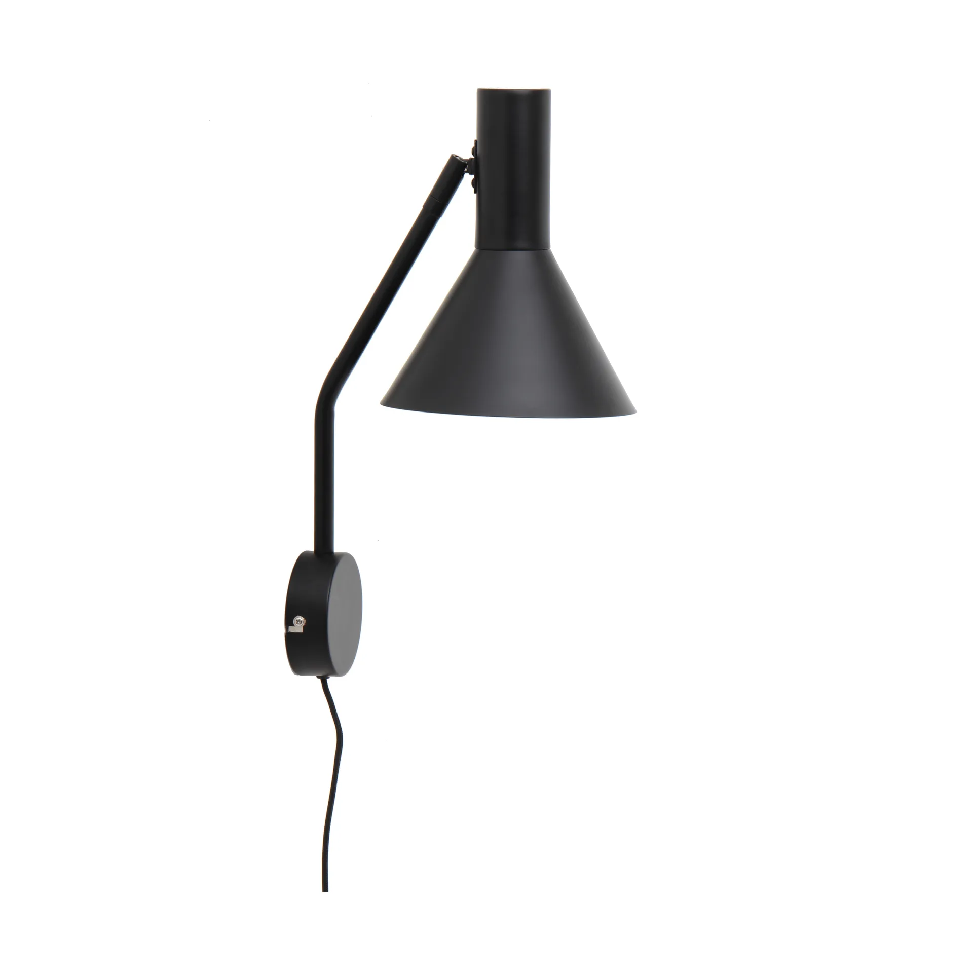 Lyss wall lamp, Matt black, 42 cm Frandsen
