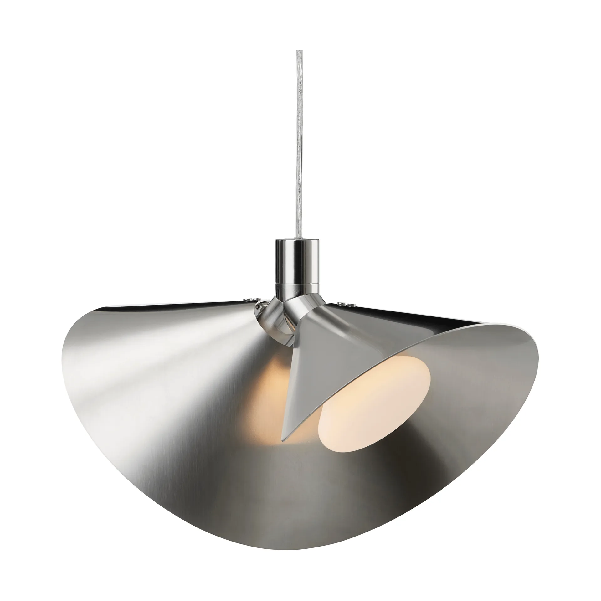 Peel pendant lamp, Brushed stainless steel Frandsen