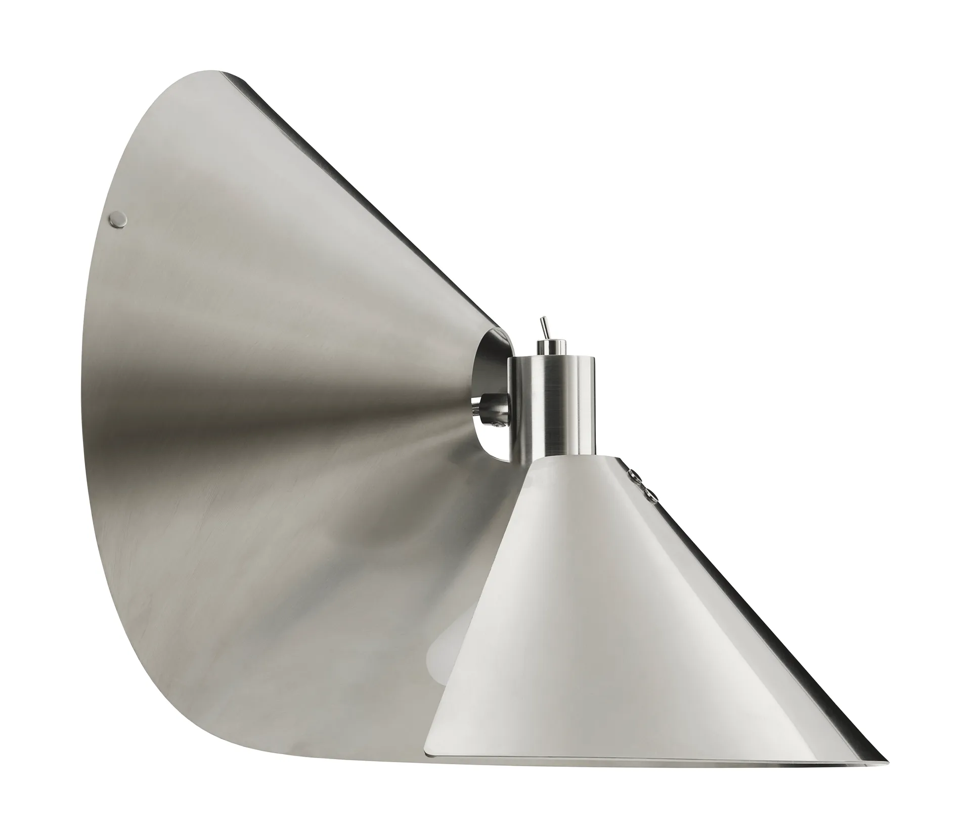 Peel wall lamp, Brushed stainless steel Frandsen