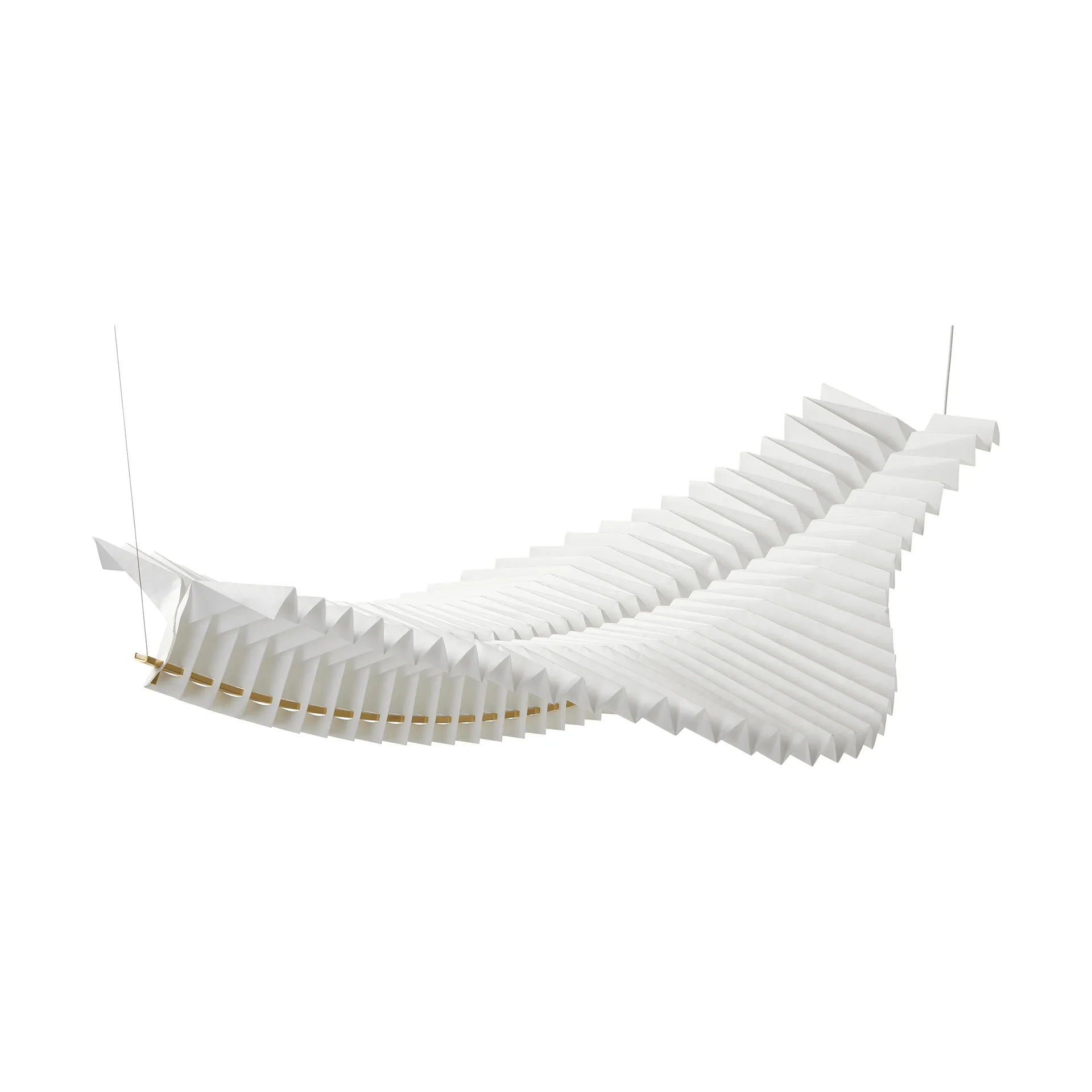 Sora pendant lamp, Solid brass-white Frandsen