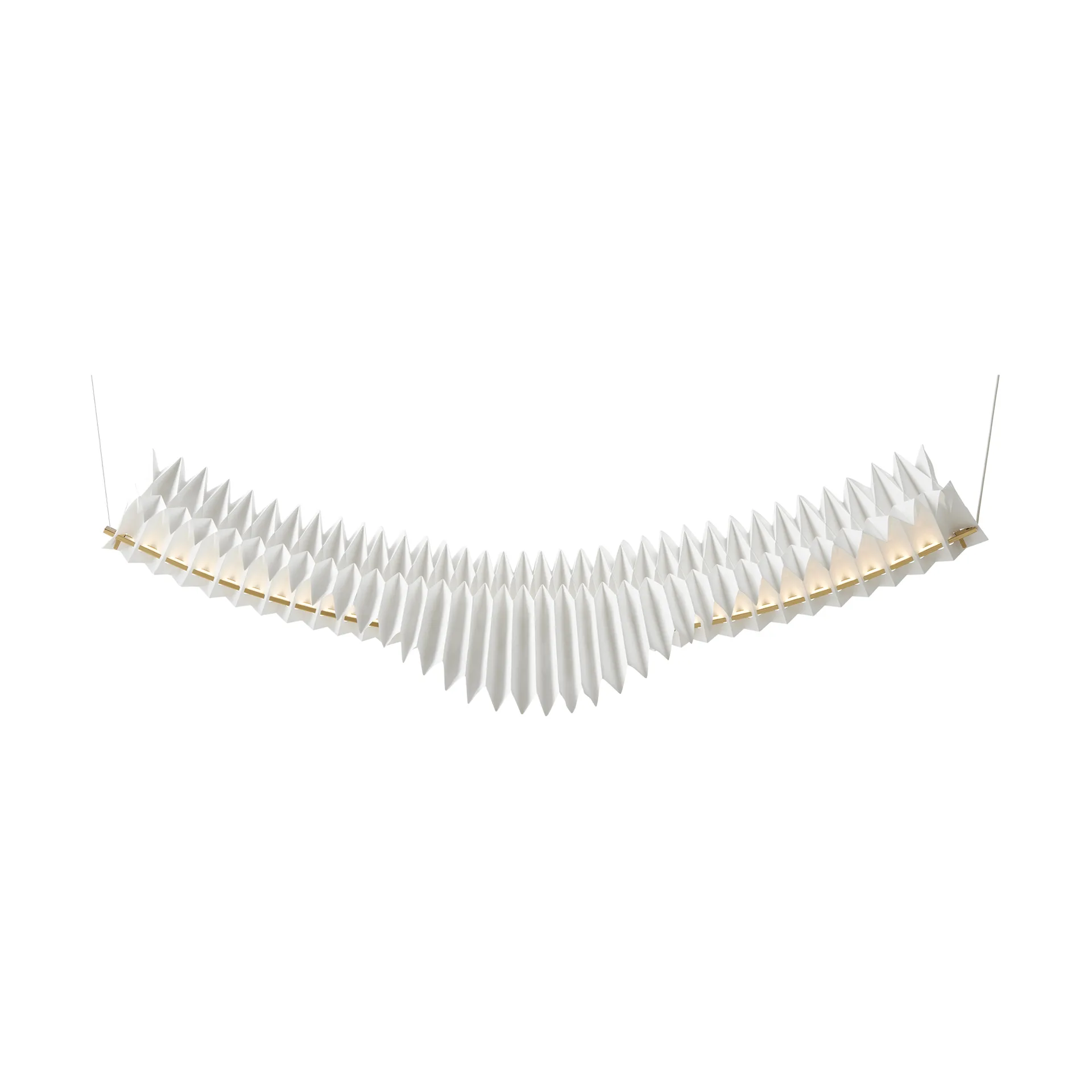 Sora pendant lamp, Solid brass-white Frandsen