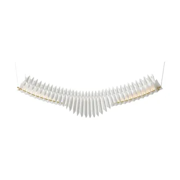 Sora pendant lamp - Solid brass-white - Frandsen