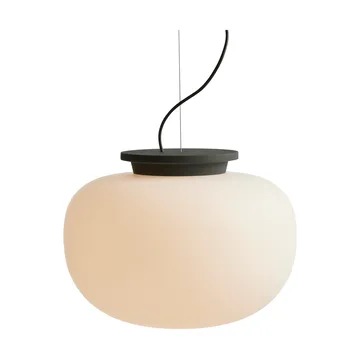 Supernate pendant lamp - Opal white-black, Ø38 cm - Frandsen