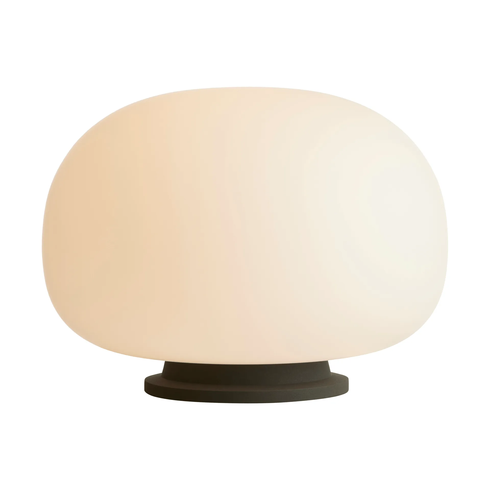 Supernate table lamp, Opal white-black, Ø38 cm Frandsen