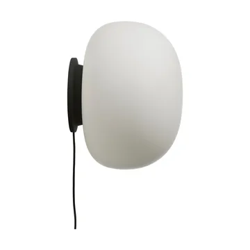 Supernate wall lamp - Opal white-black, Ø38 cm - Frandsen