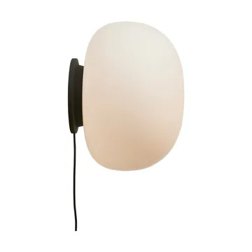Supernate wall lamp - Opal white-black, Ø38 cm - Frandsen