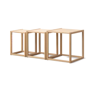 BM375 Nesting table 3 pieces - Light oiled oak - Fredericia Furniture